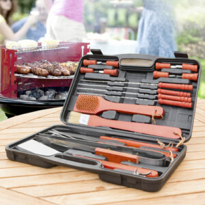 Estuche para barbacoa 18 piezas