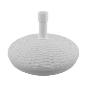 Base para sombrilla de playa IPAE Progarden, polipropileno blanco