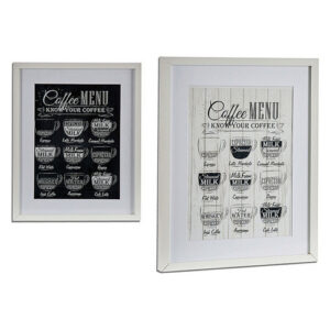 Cuadro decorativo de madera Coffee (3 x 53 x 43 cm)