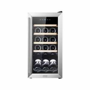 Vinoteca Cecotec GrandSommelier 15000 Inox, compresor, 15 botellas