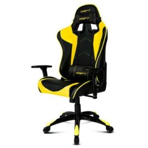 Silla de oficina DRIFT AGAMPA0124 amarilla y negra