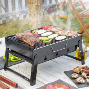 Barbacoa portátil plegable de carbón BearBQ InnovaGoods